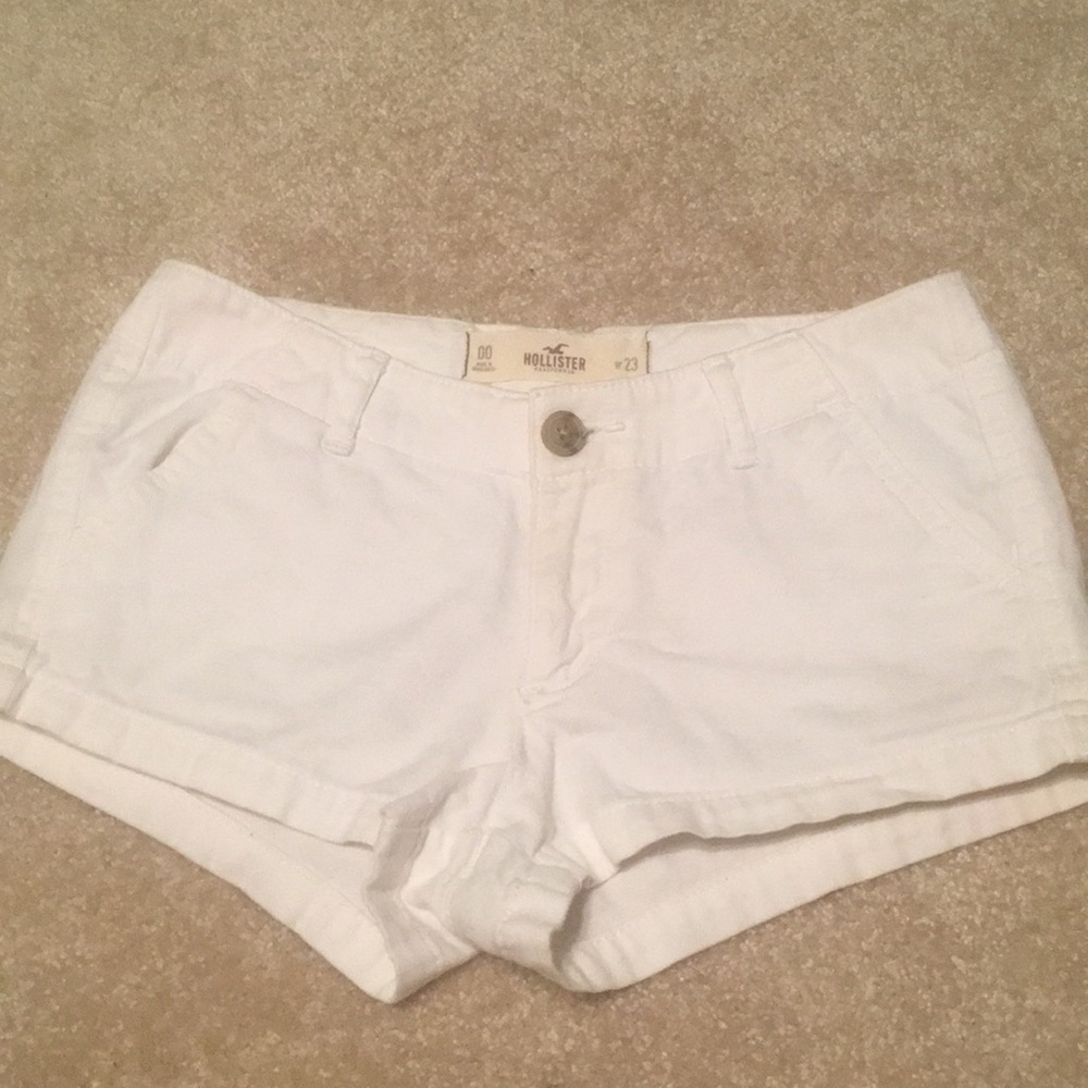 Hollister white shorts